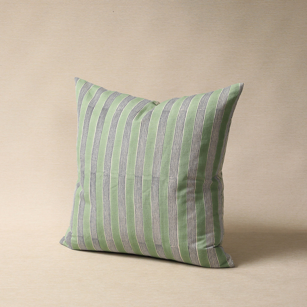 Indu 22" blockprinted pillow
