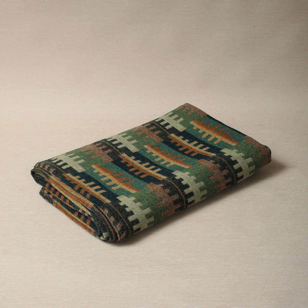 Summer forest double cloth wool throw & blankets