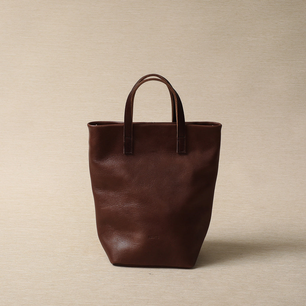 Barracas dark brown leather tote bag