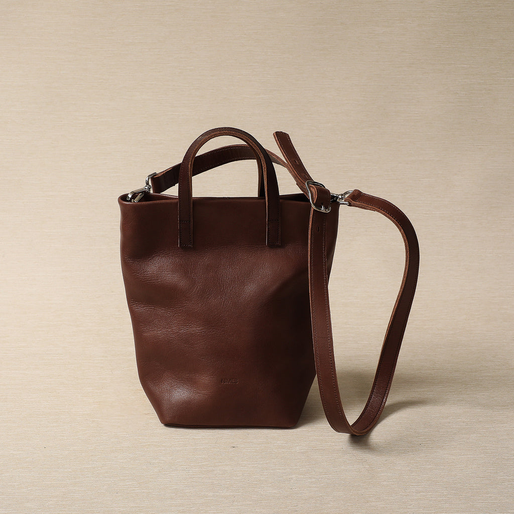 Barracas dark brown leather tote bag