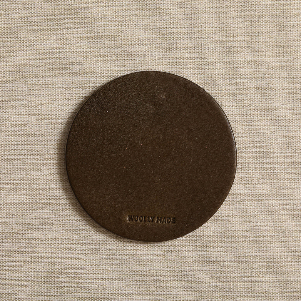 Leather coaster set