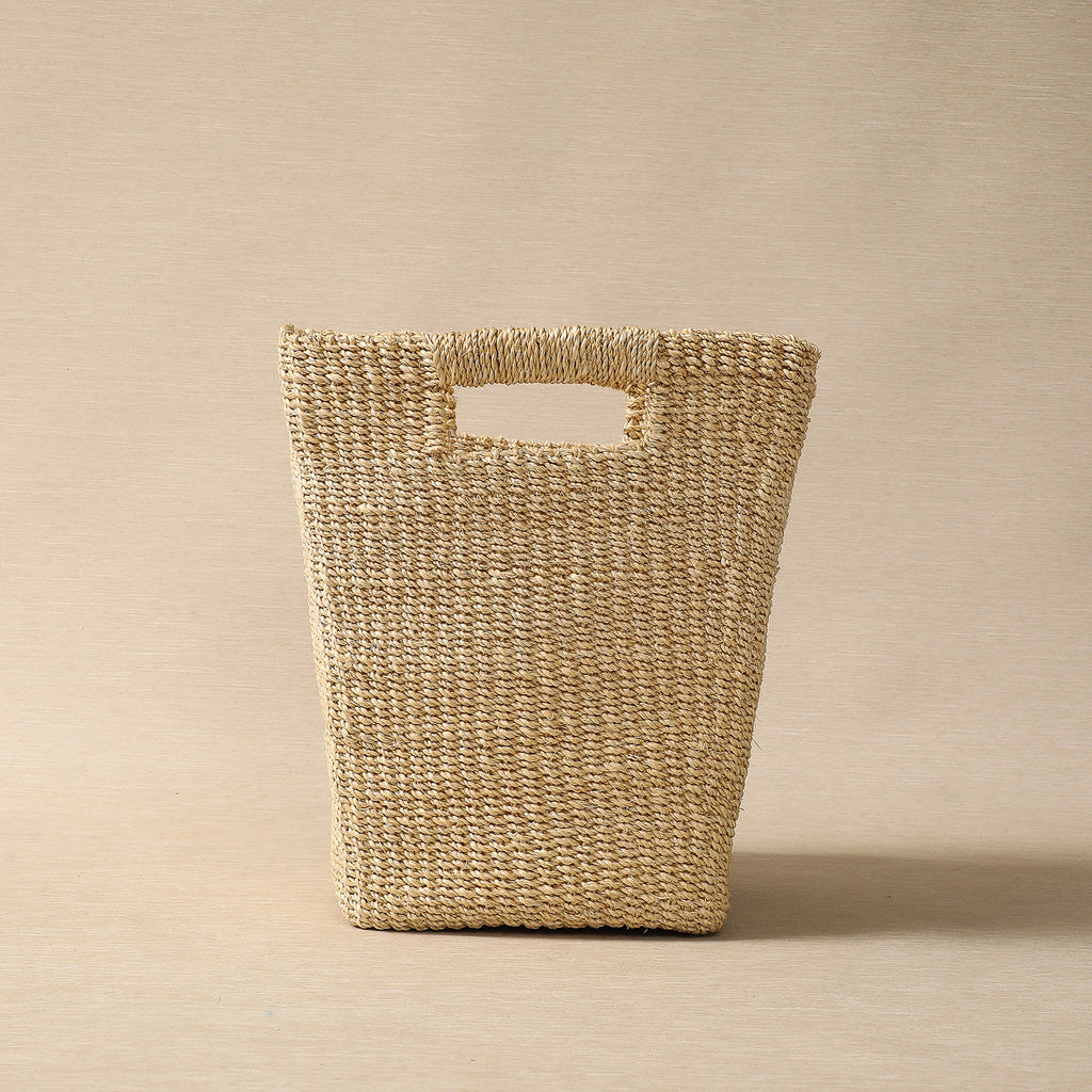 Natural tapered square basket
