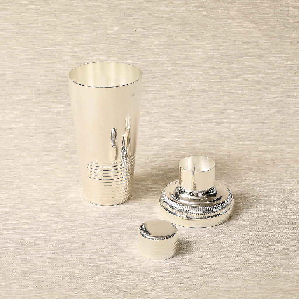 Silverplate cocktail shaker