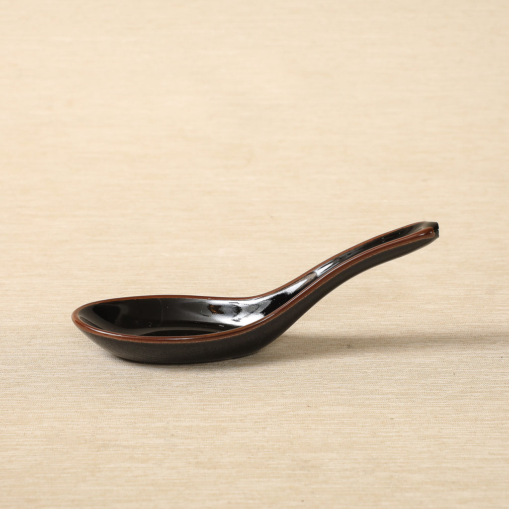 Tenmoku soup spoon
