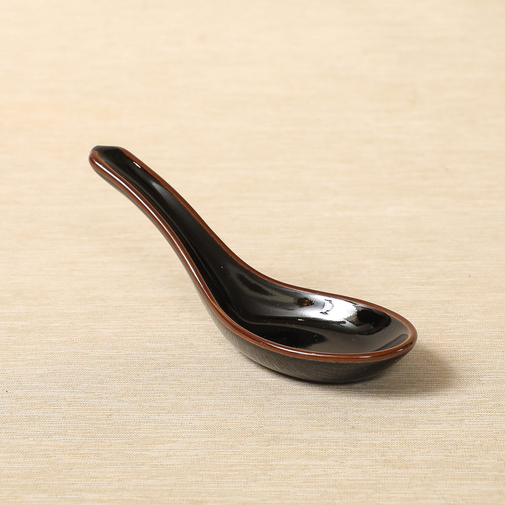 Tenmoku soup spoon