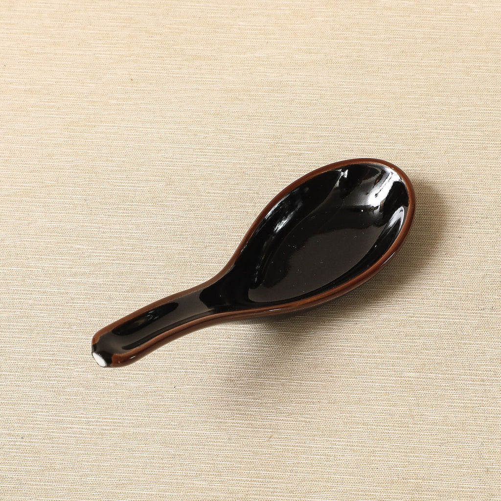 Tenmoku soup spoon