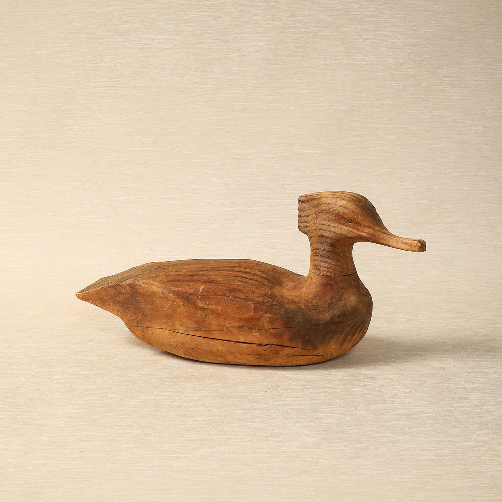 Vintage carved duck decoy