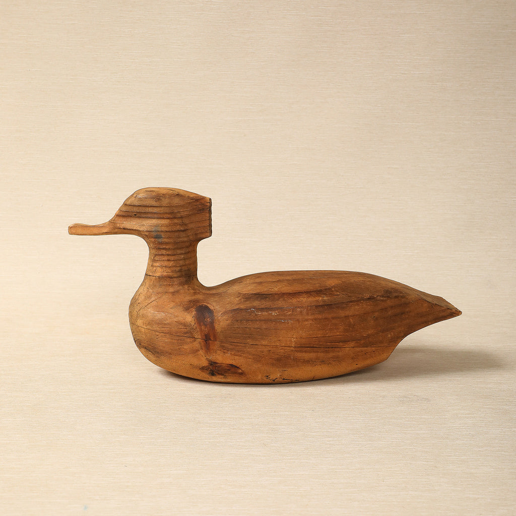 Vintage carved duck decoy