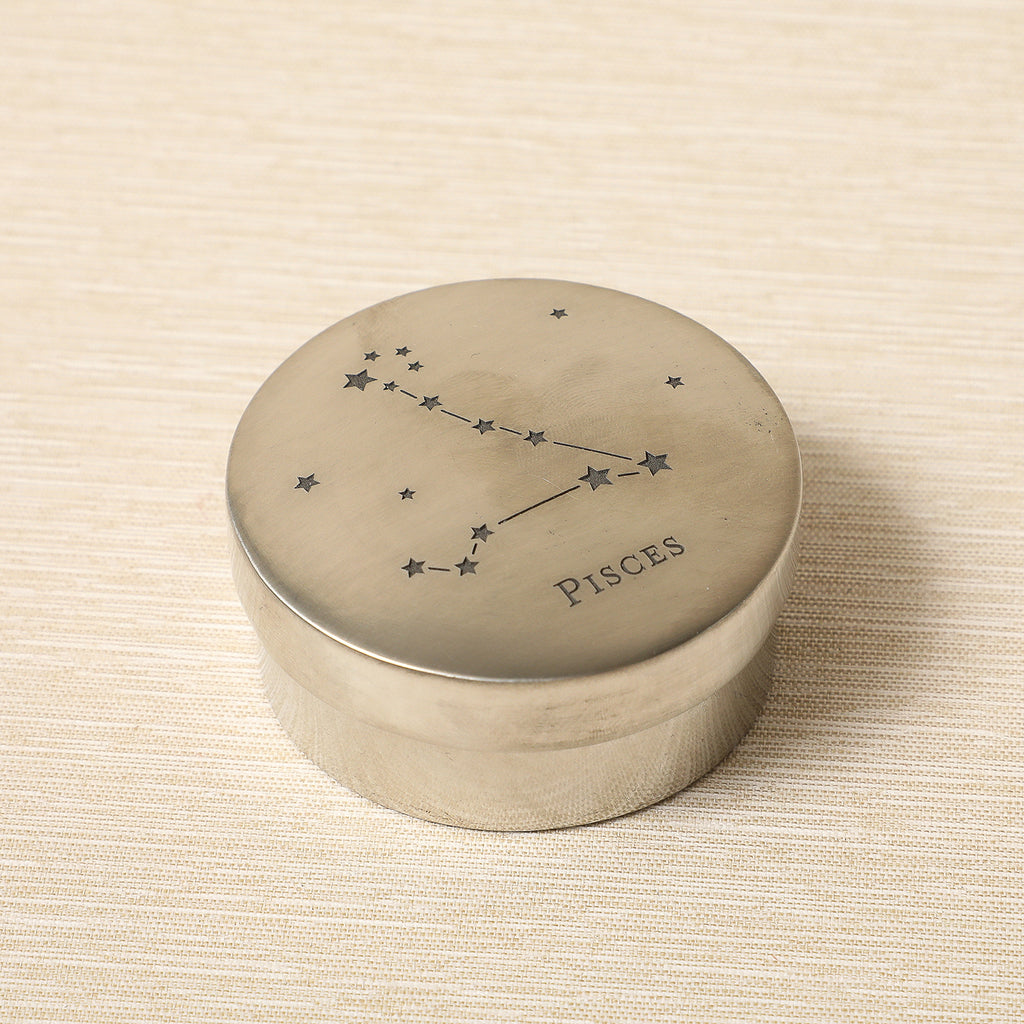 Handmade pewter constellation box