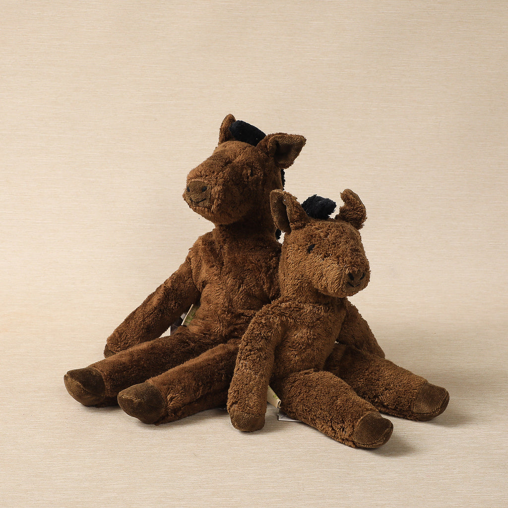 Senger stuffed brown horse