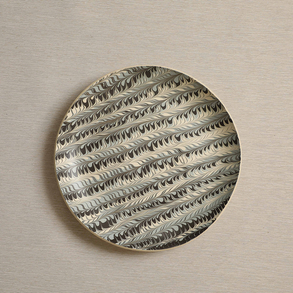 Pebble Platter in Feather Pattern
