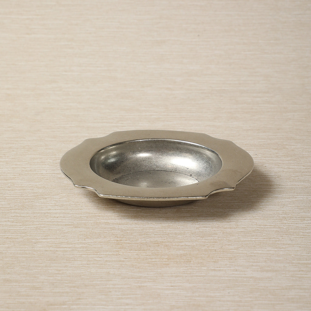 Pewter Salt cellar with spoon