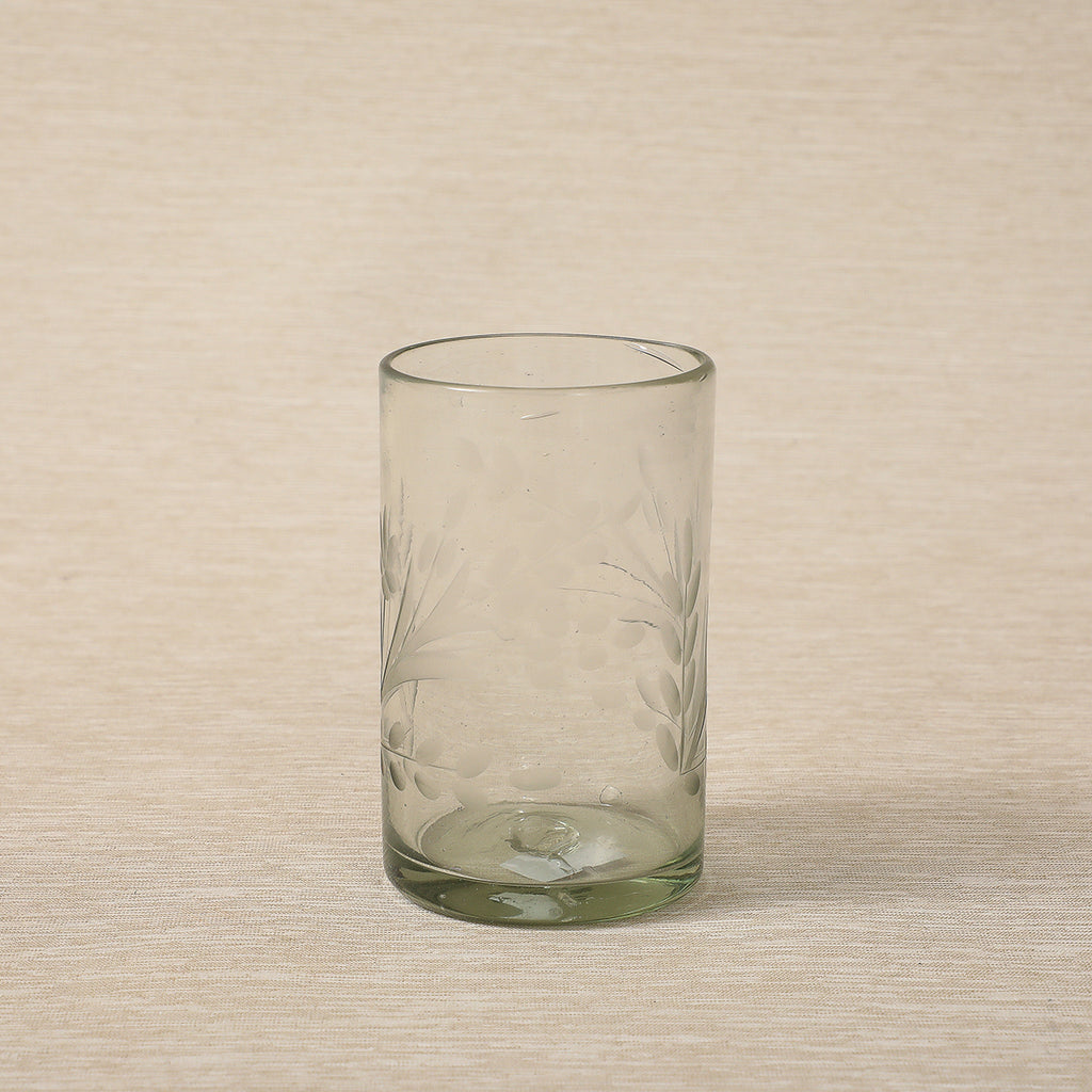 Etched Glass Tumbler Short