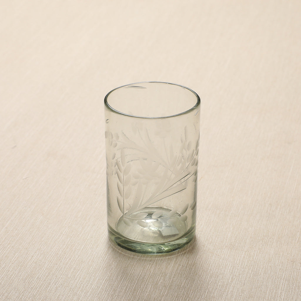 Etched Glass Tumbler Short