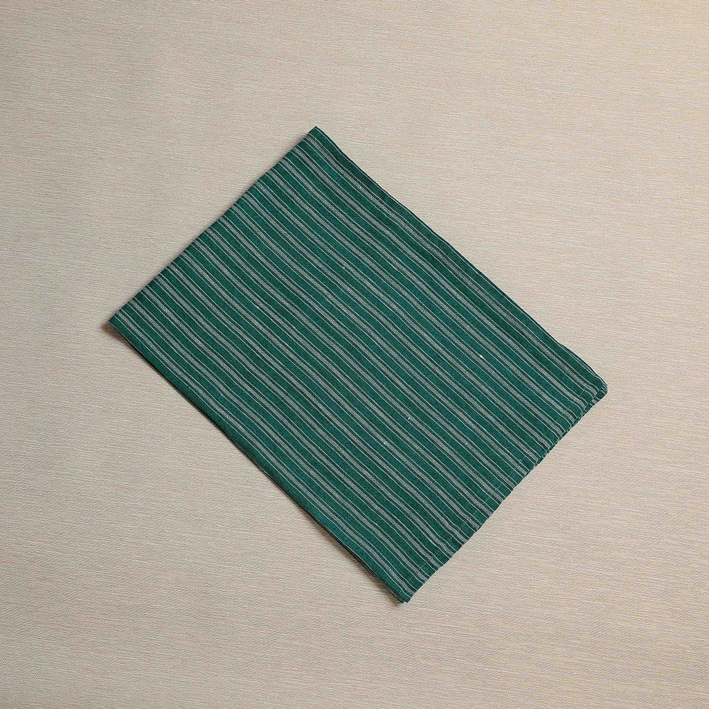 Ticking stripe towel in leaf