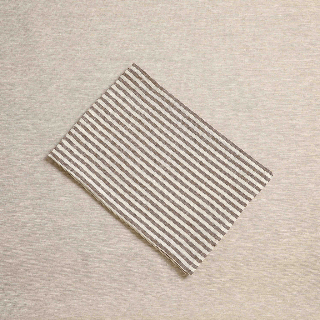 Tangier stripe towel in earth