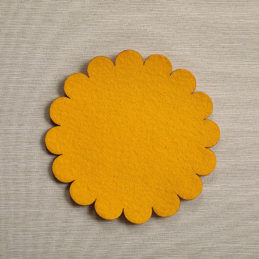 Sunburst felt cocktail napkin set