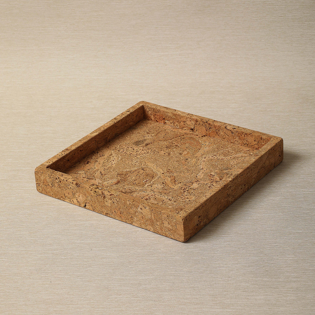 Small square cork tray