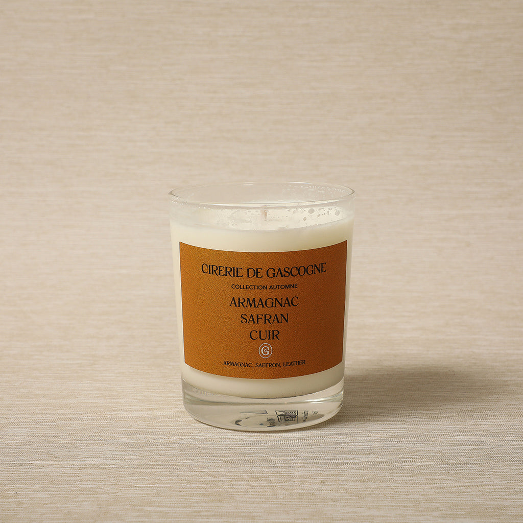 Armagnac saffron leather scented candle