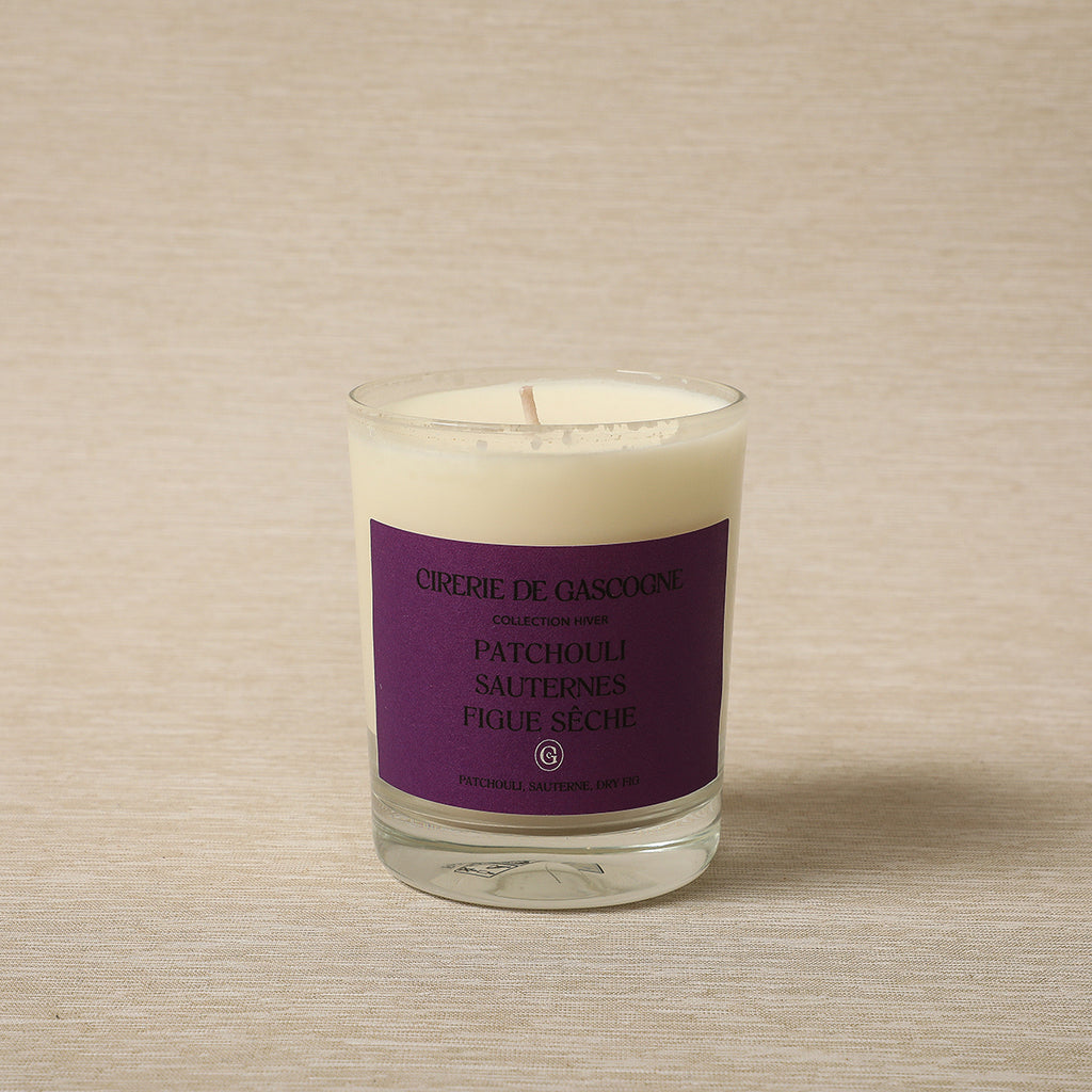 Patchouli sauternes and fig scented candle
