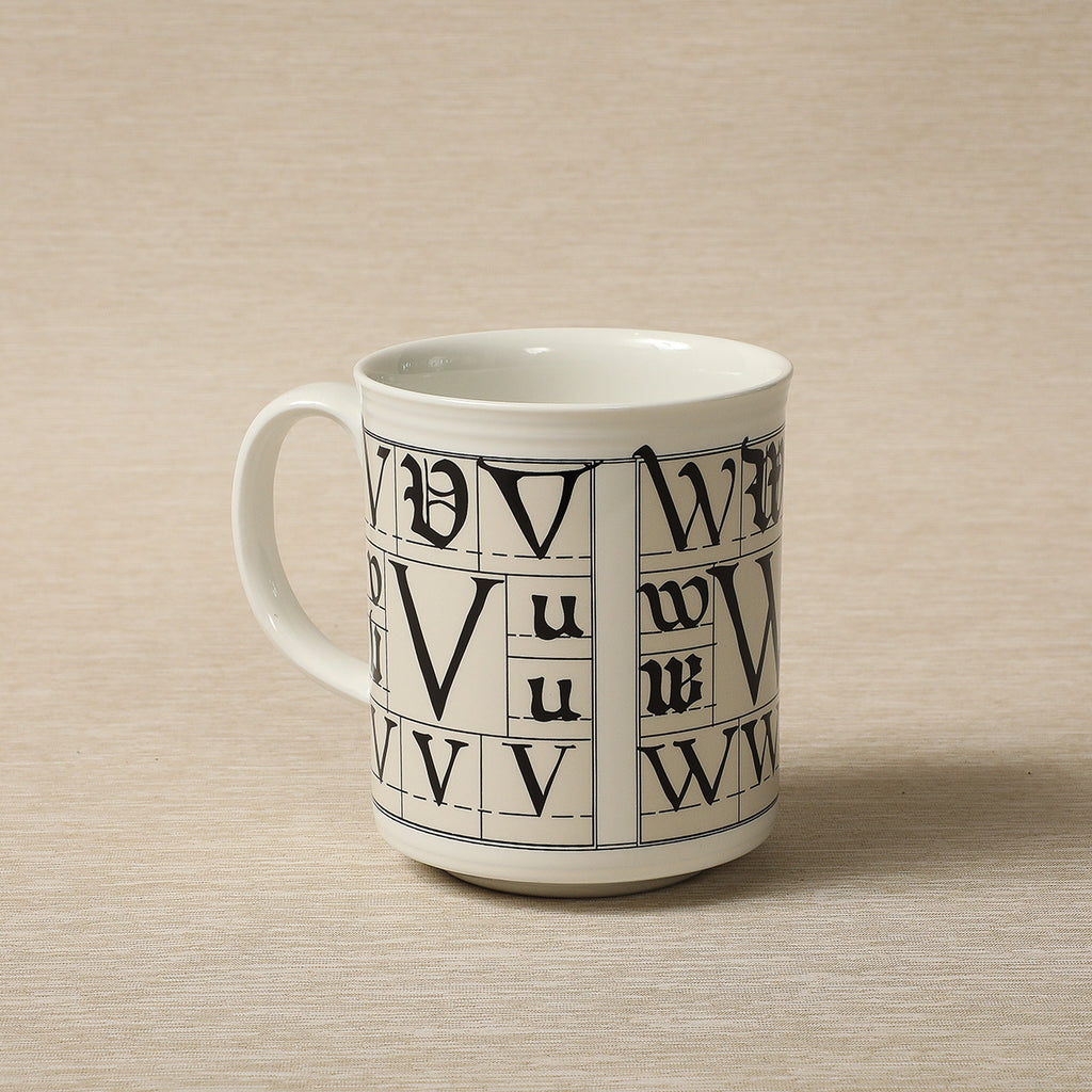 Calligraphy Alphabet Mugs