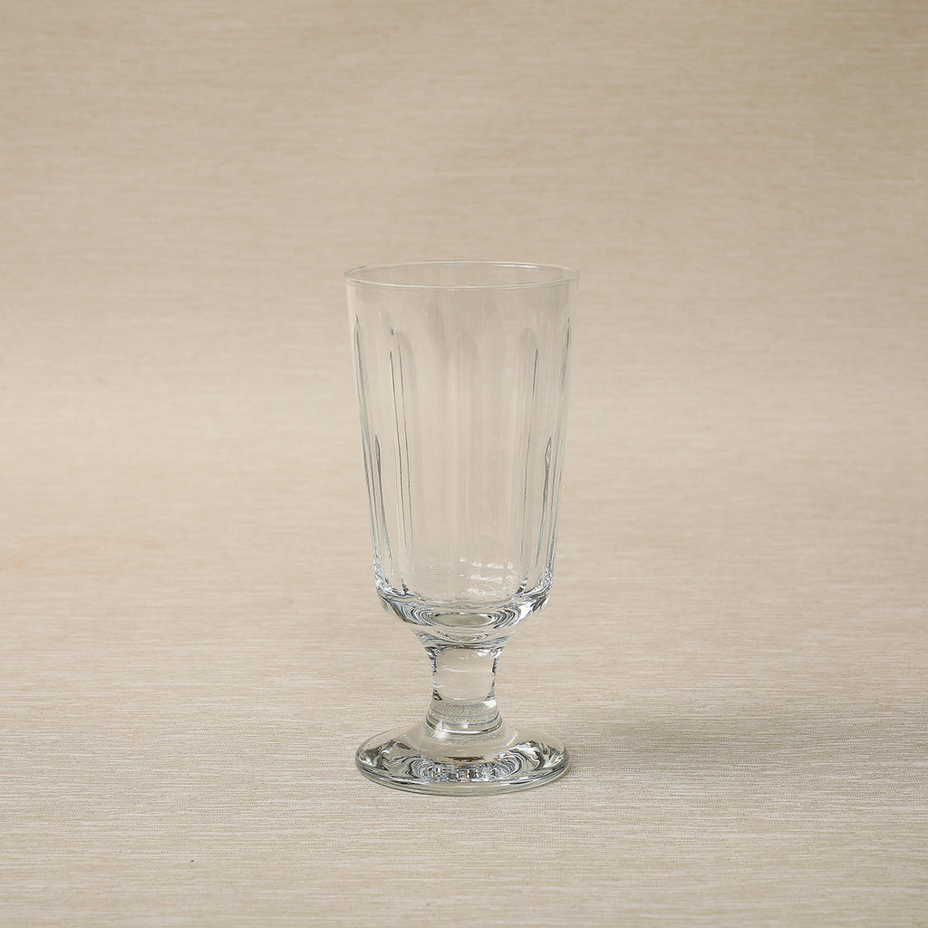 Oval cut clear glassware