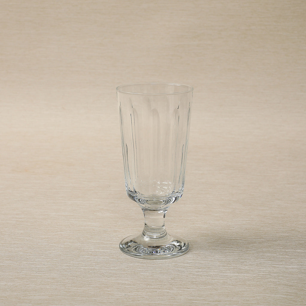 Oval cut clear glassware