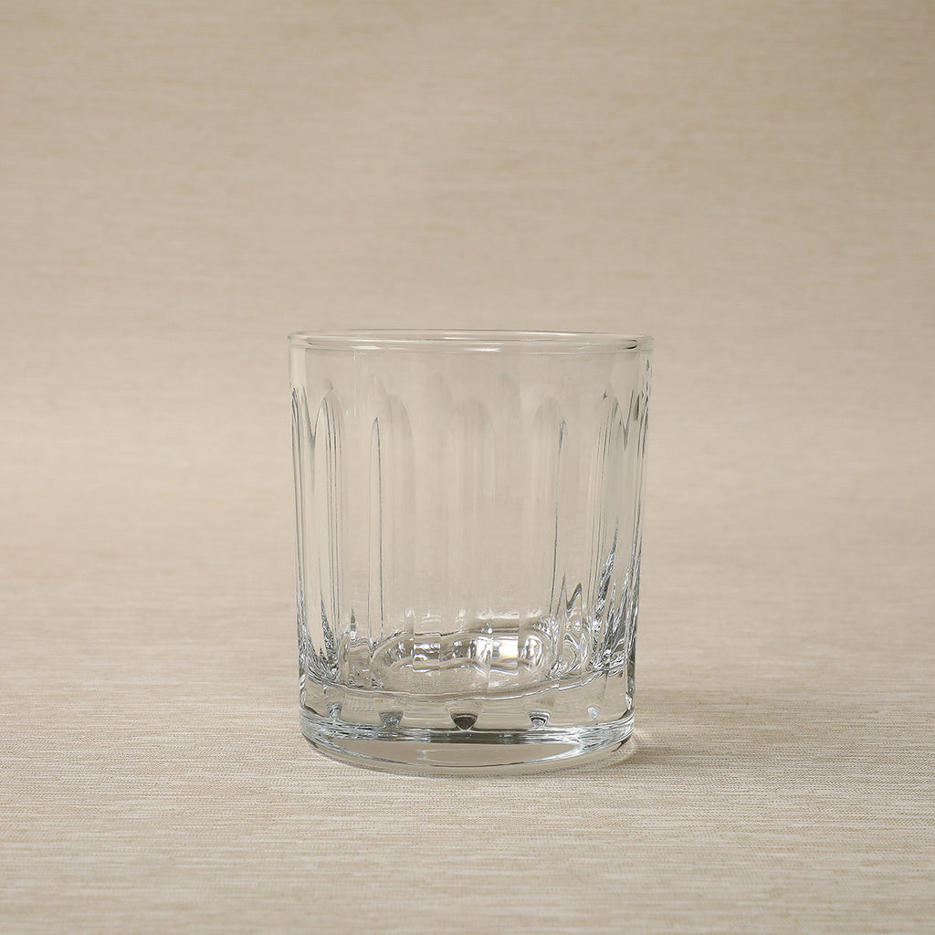 Oval cut clear glassware