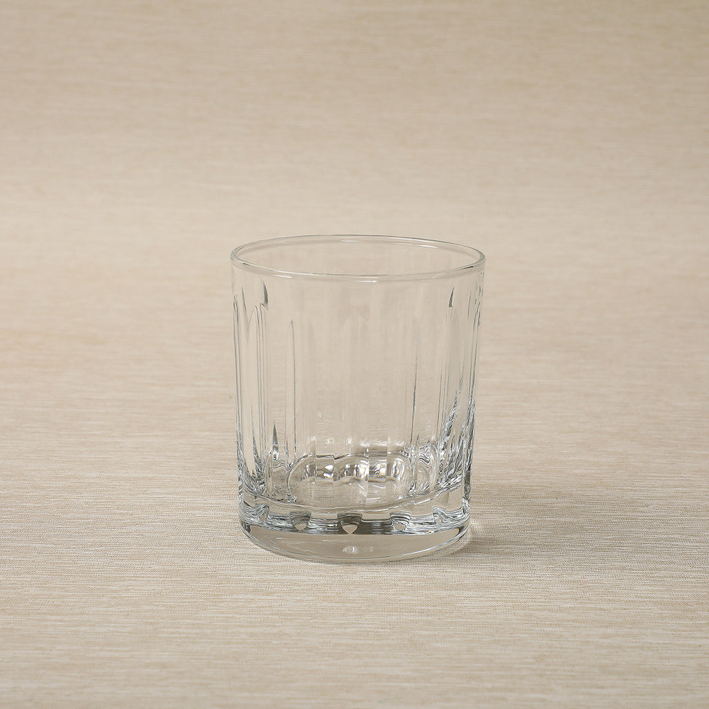 Oval cut clear glassware