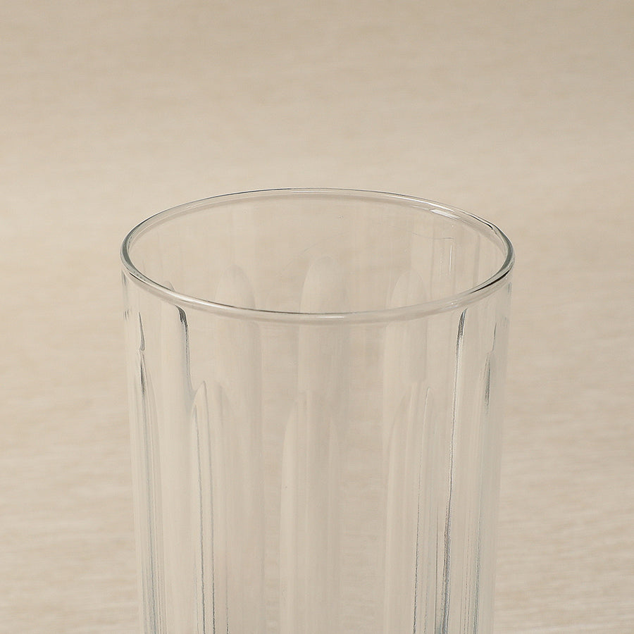 Oval cut clear glassware