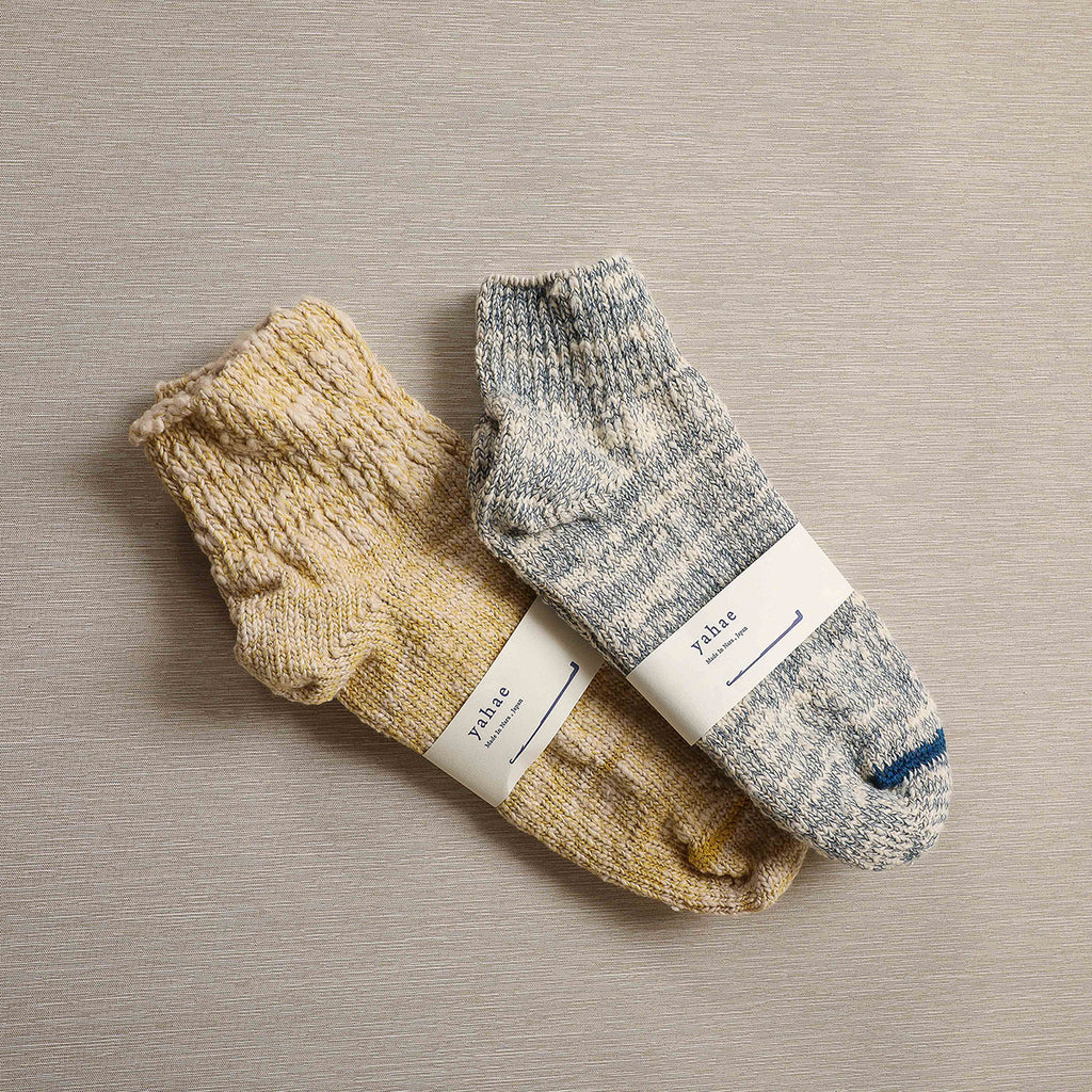 Indigo Garabou Organic Cotton Ankle Socks
