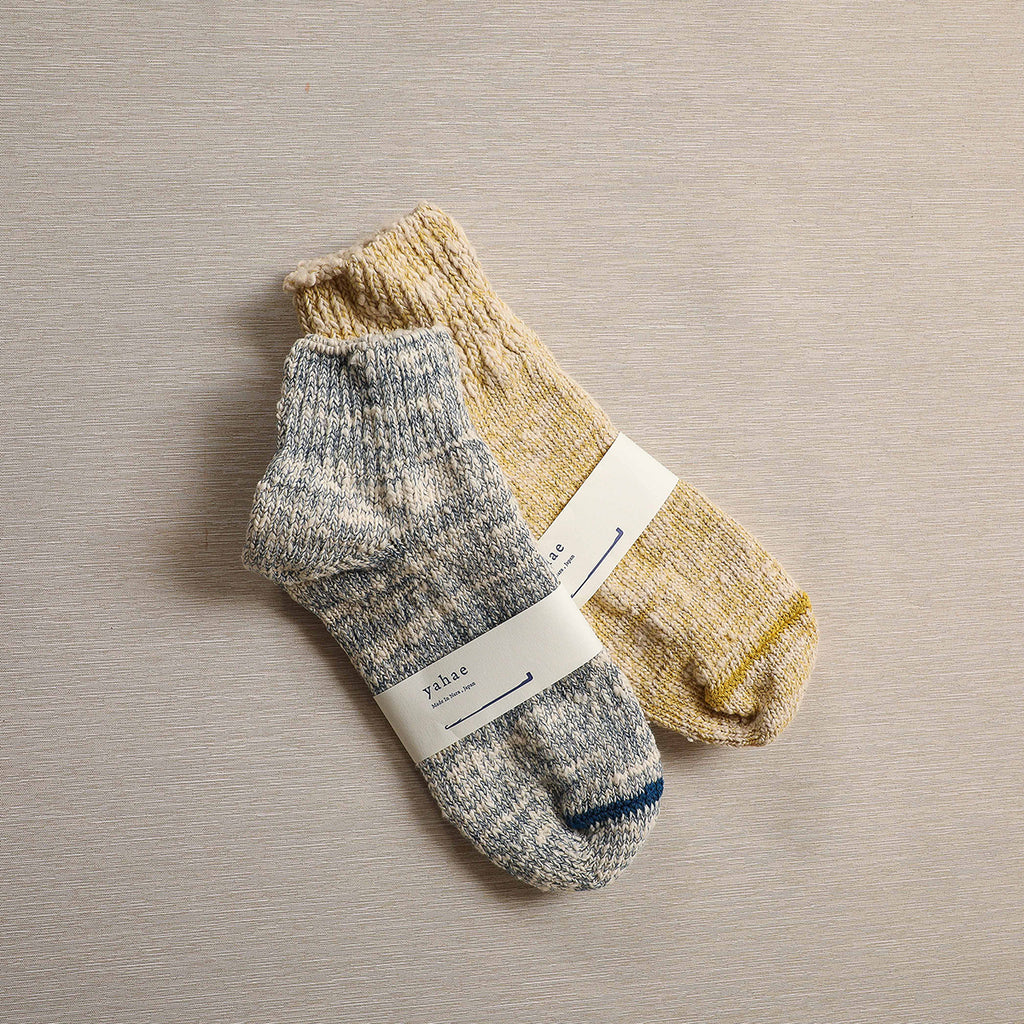Indigo Garabou Organic Cotton Ankle Socks