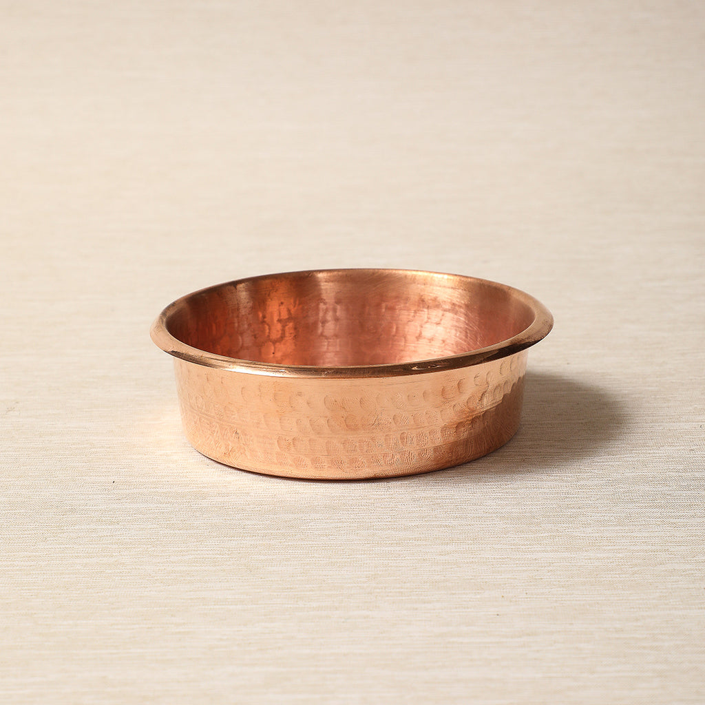 Copper pet bowl or pan