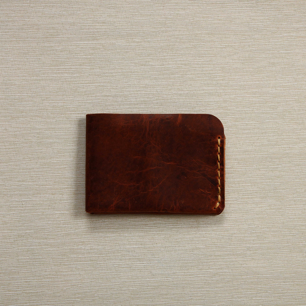 Leather fold wallet