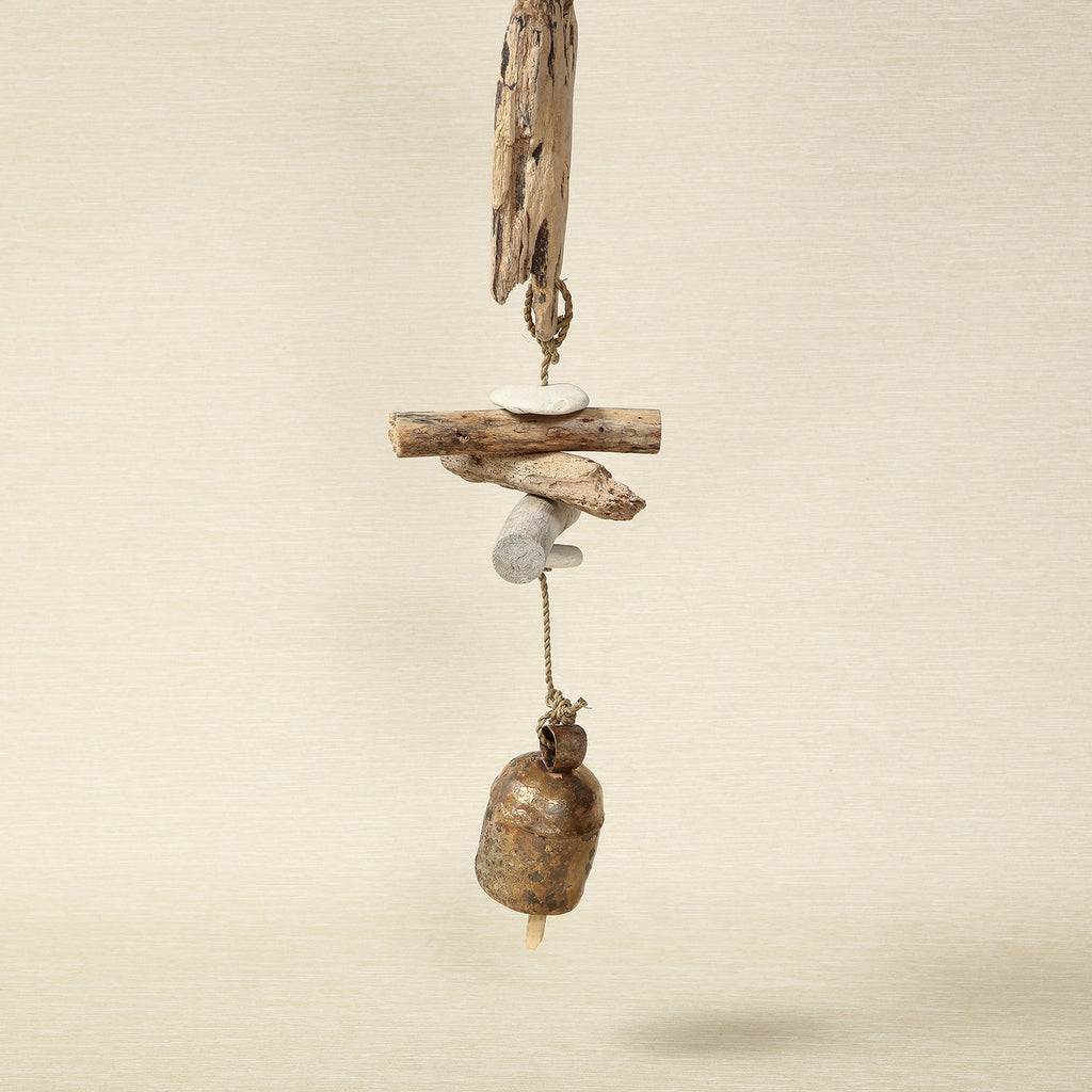 Driftwood Strand With Bead & Bell
