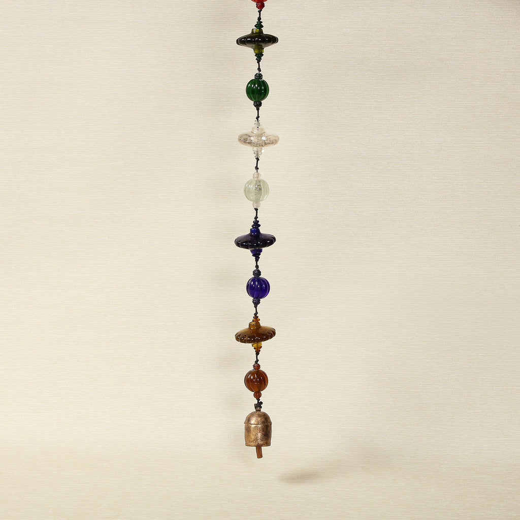 Color Glass Beads/Bell Strand