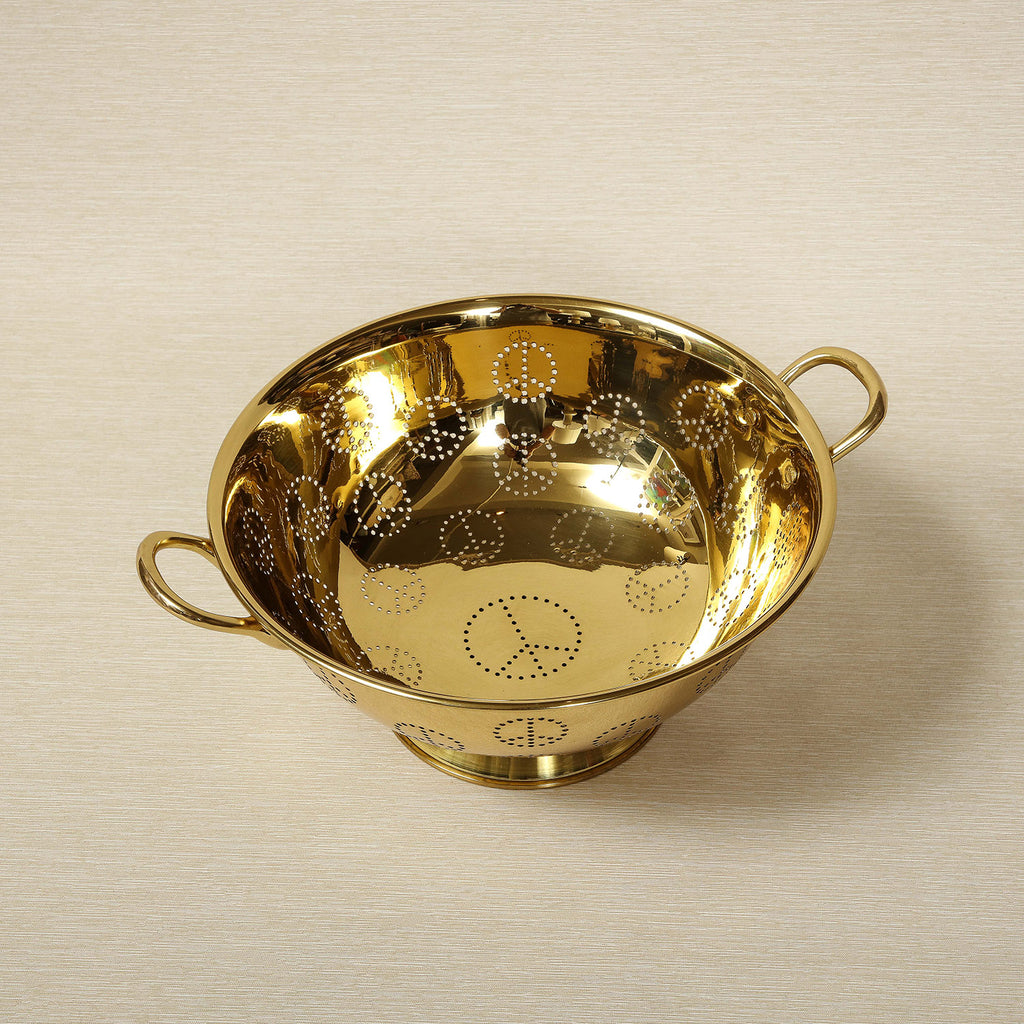 Brass Peace Colander