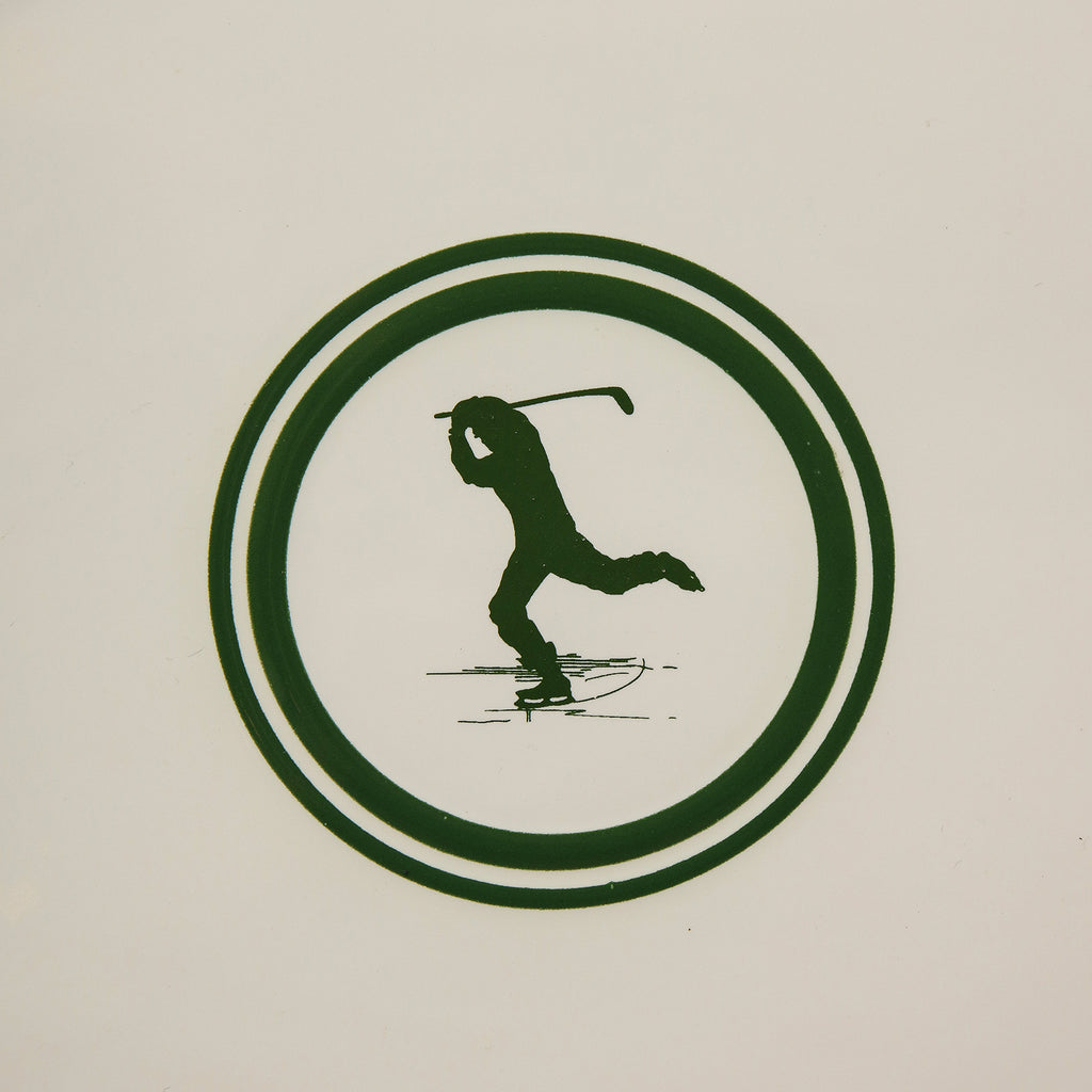 Academy Green Oval Platter with Jack