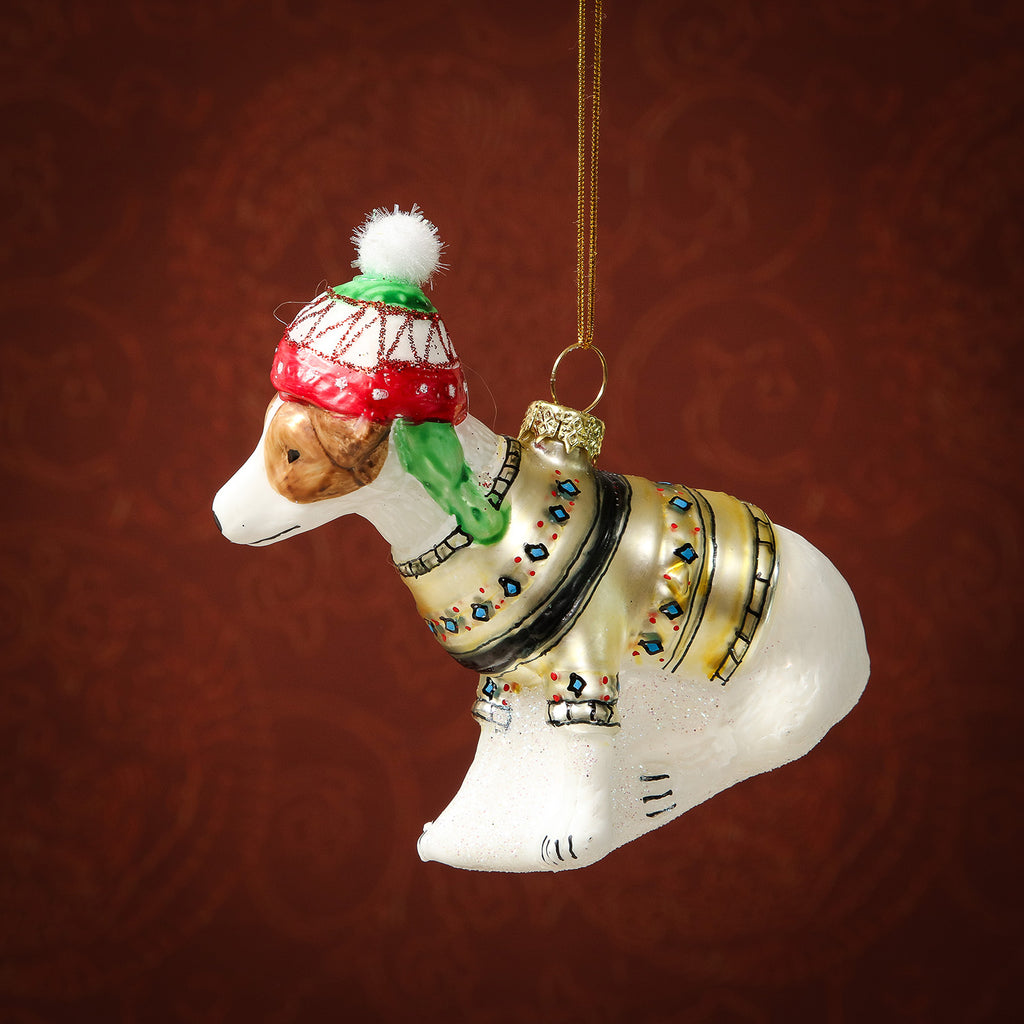 Assorted Bundled Up Dog Ornament