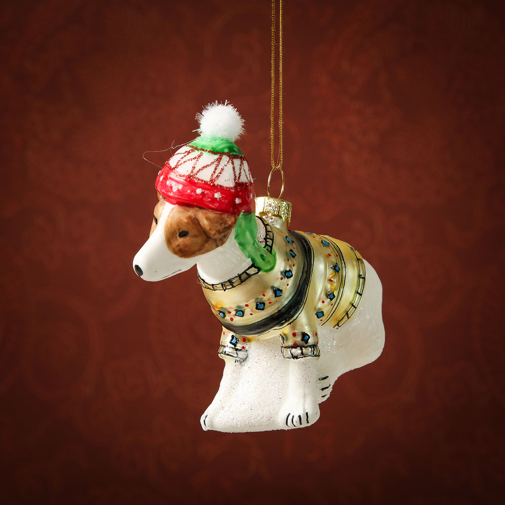 Assorted Bundled Up Dog Ornament