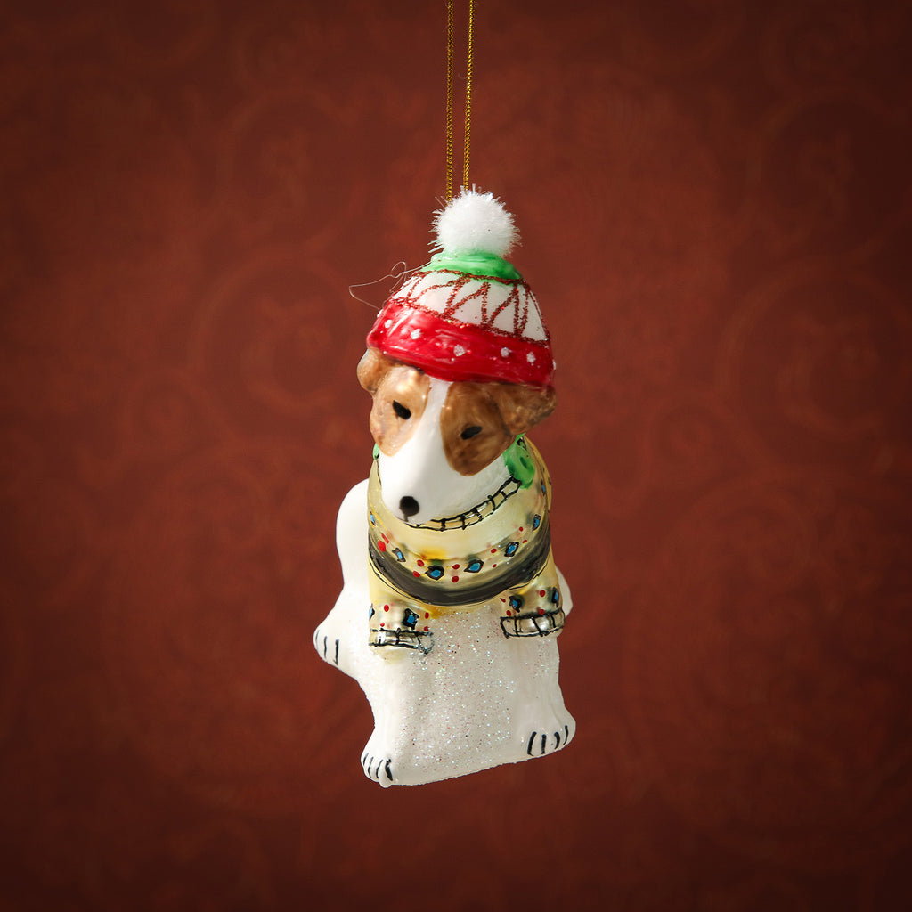 Assorted Bundled Up Dog Ornament