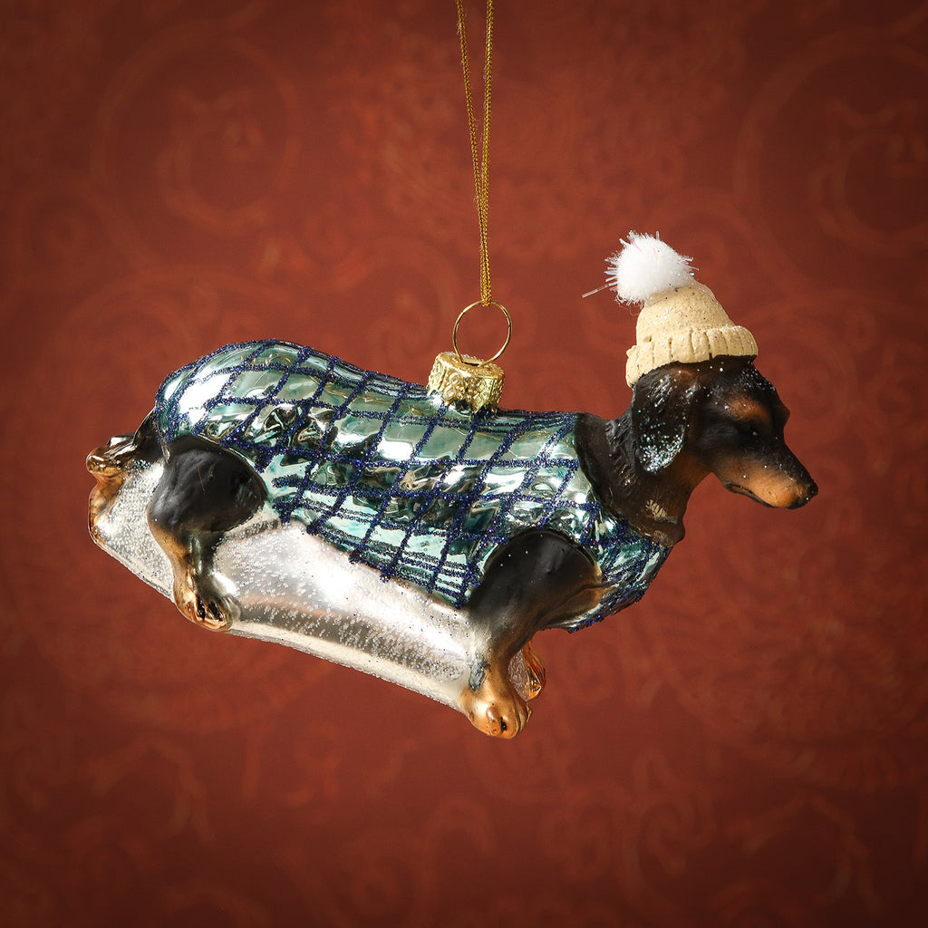 Assorted Bundled Up Dog Ornament