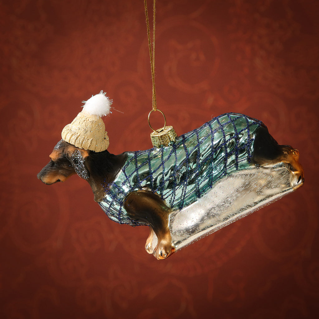 Assorted Bundled Up Dog Ornament