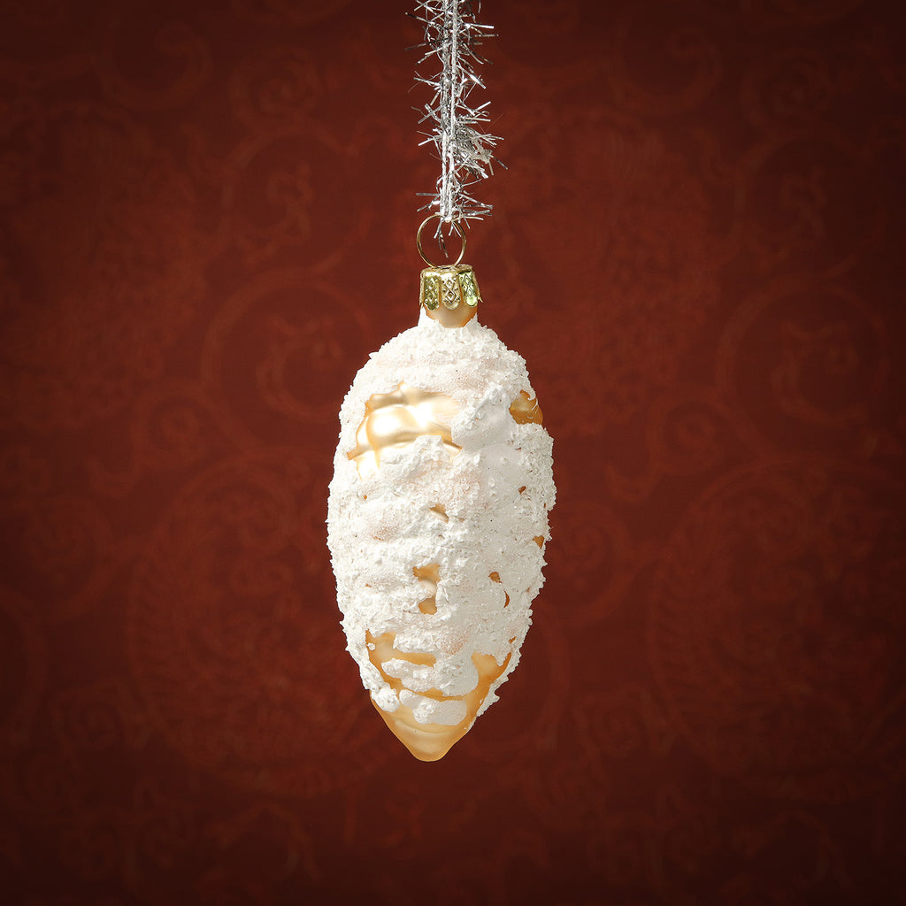 Vintage Pinecone Glass Ornament