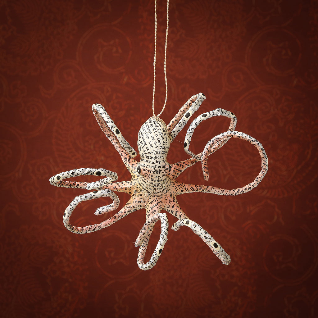 Paper Octopus Ornament