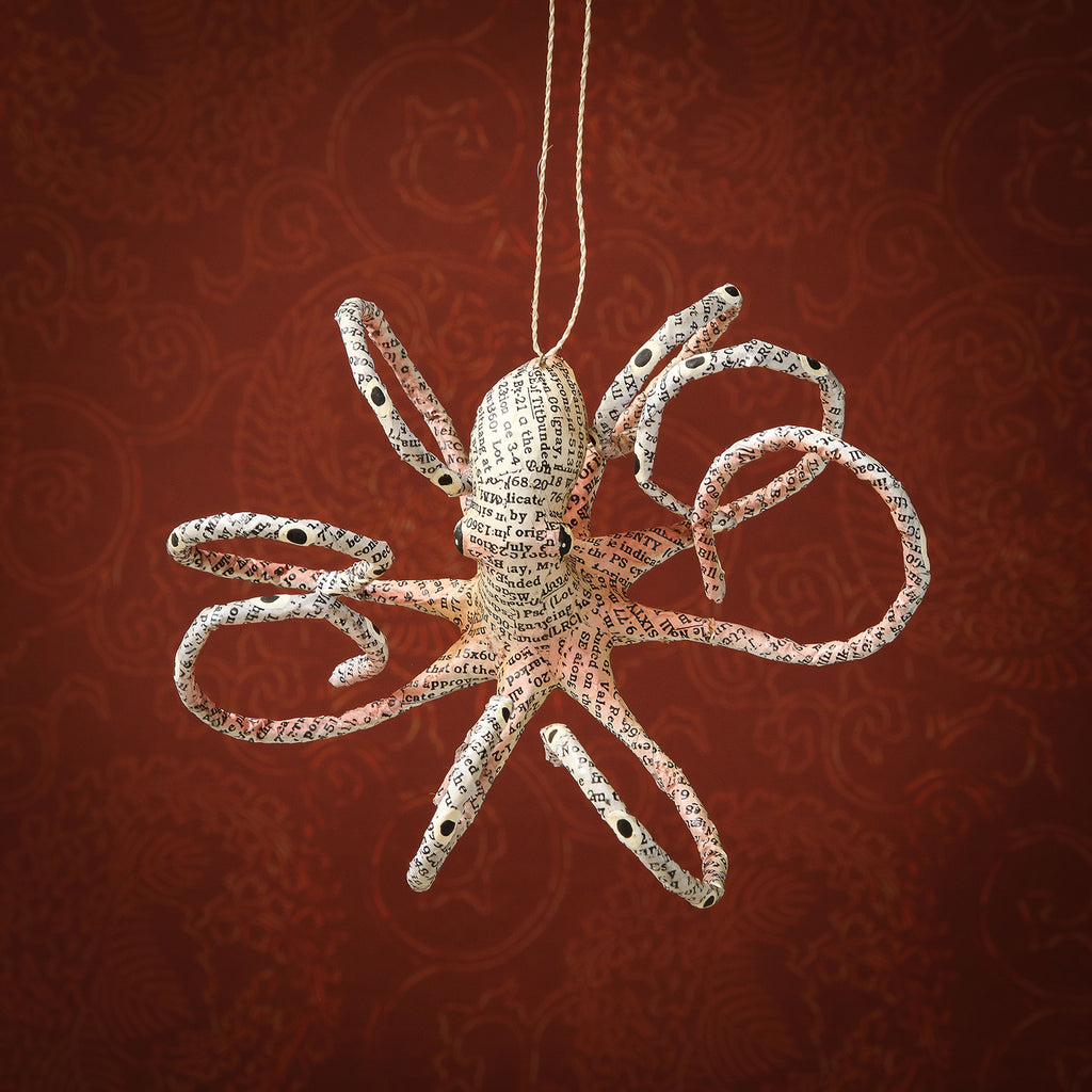 Paper Octopus Ornament