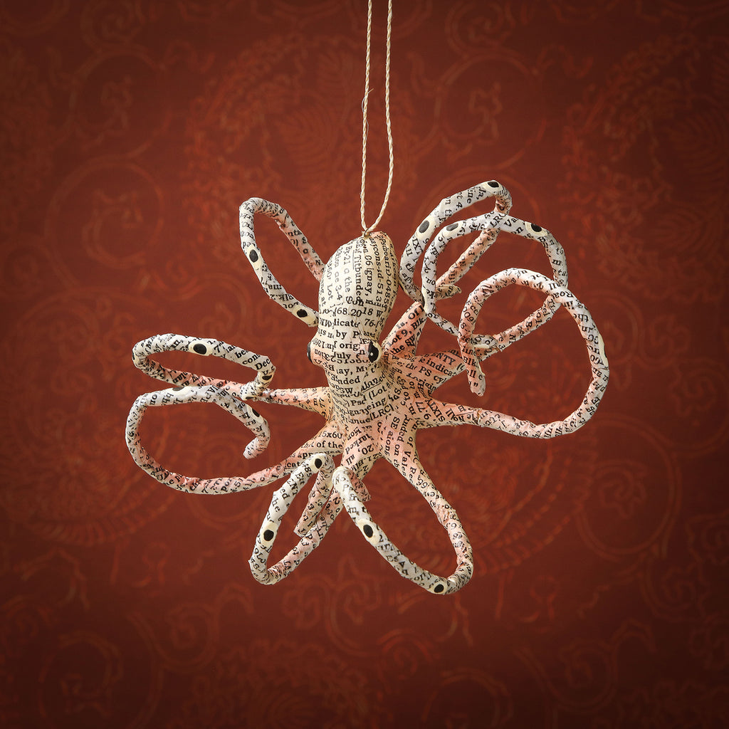 Paper Octopus Ornament