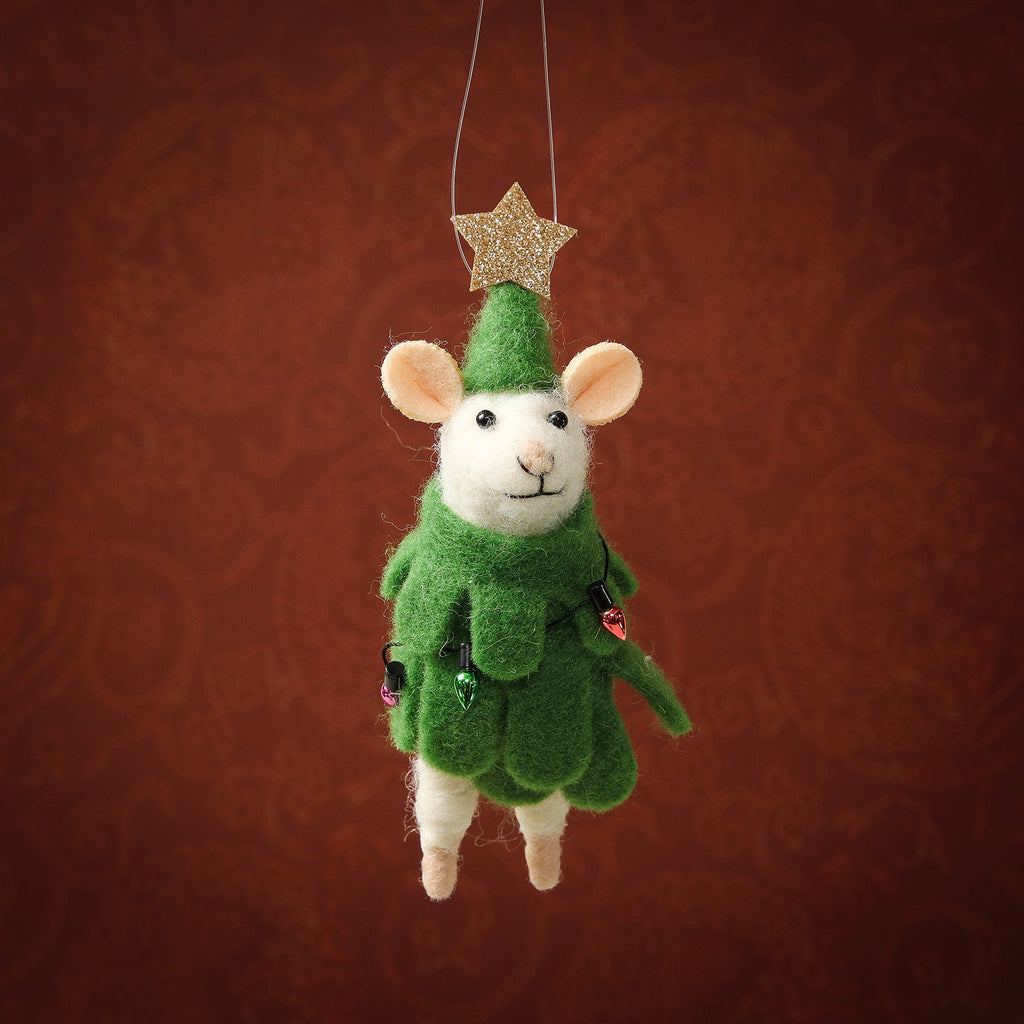 Assorted Merry Xmas Mr Mouse Ornament