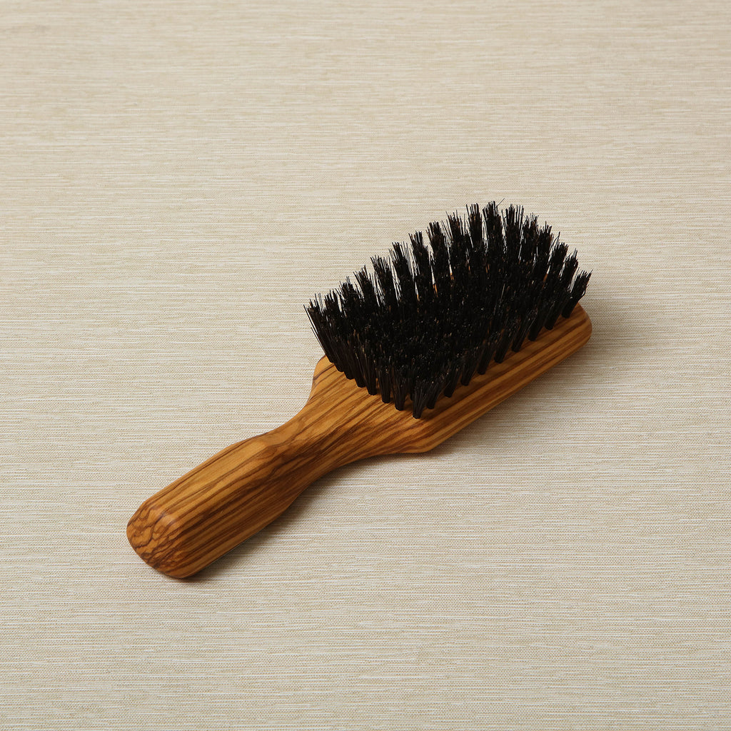 Men's olive wood hairbrush