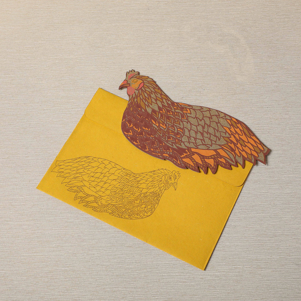 Chicken greeting card